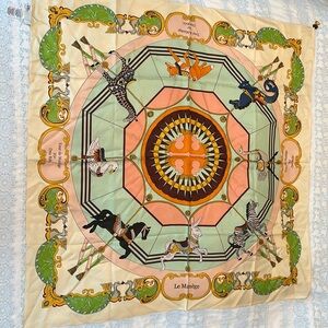 Gently used Tory Burch 100% silk scarf